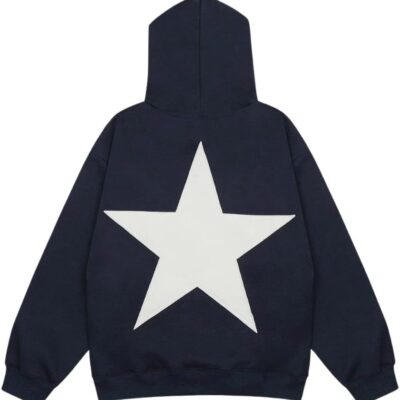 Star Hoodies  Oversized Graphic Hoodies Aesthetic 90s Crewneck Sweatshirt Long Sleeve Pullover Tops