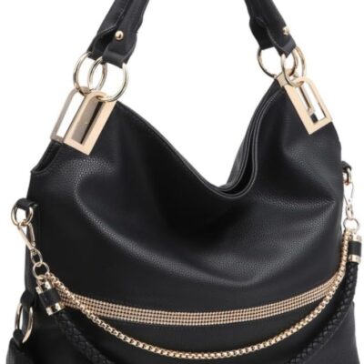 Purses for Women Vegan Leather Handbags Rhinestones Hobo Bags Tote Purse Shoulder Bag Ladies Handbag