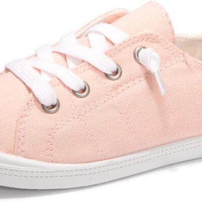 Women's Slip On Canvas Shoes Low Top Fashion Sneakers Casual Flats Walking Shoes Comfy Loafers