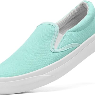 Women's Slip on Sneakers Womens Loafers Classic Canvas Leisure Vintage Flat Fashion Comfortable Elastic Sneakers