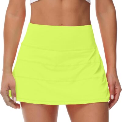 Pleated Tennis Skirt for Women with Pockets Women High Waisted Athletic Golf Skorts Skirts Running Workout Shorts