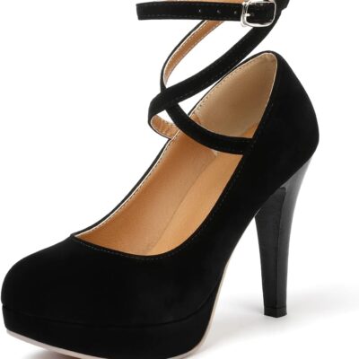 Fashion Vintage Womens Small Bowtie Platform Pumps Ladies Sexy High Heeled Shoes