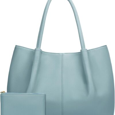 Tote Bag for Women Vegan Leather Shoulder Purse Large Capacity Travel Bag