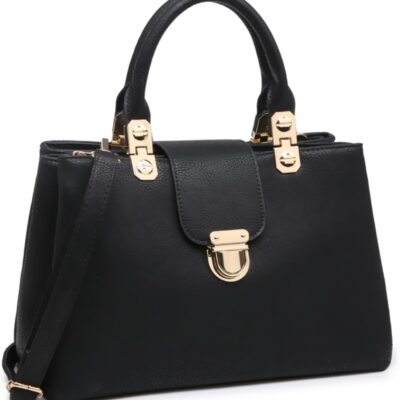 Women Satchel Handbags Top Handle Purse Medium Tote Bag Vegan Leather Shoulder Bag