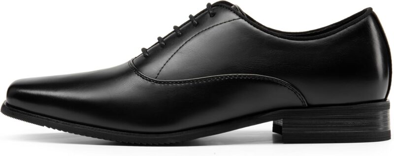 Mens Dress Shoes Bussiness Formal Oxfords  Lace Up Soft Plain-Toe - Image 2