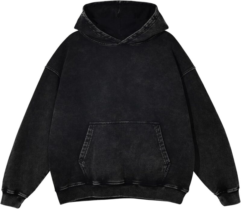 men Oversized Hoodies Vintage Hoodie Couples Pullover Acid Wash Hoodies for Men Streetwear Sweatshirts