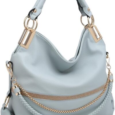 Purses for Women Vegan Leather Handbags Rhinestones Hobo Bags Tote Purse Shoulder Bag Ladies Handbag