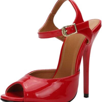 Unisex Men's Women's Stiletto High Heel For Women, Ankle Strap Peep Toe Slingback Sandals