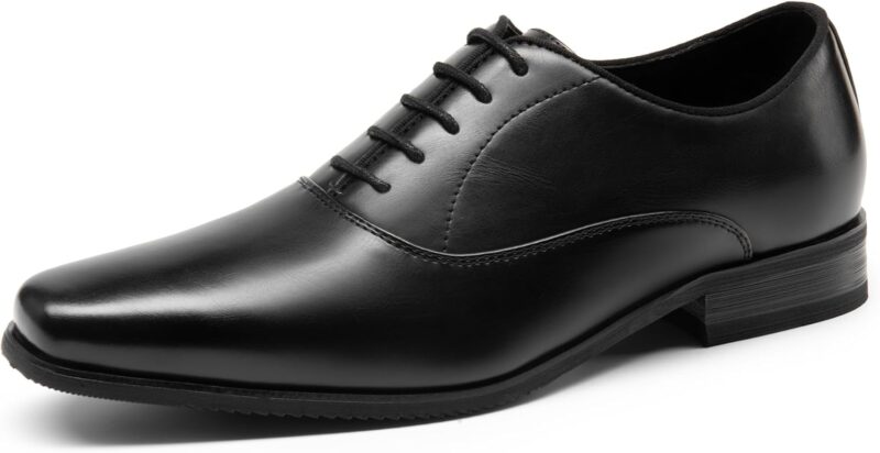 Mens Dress Shoes Bussiness Formal Oxfords  Lace Up Soft Plain-Toe
