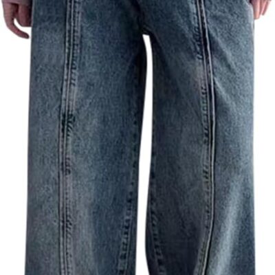 Vintage Hip Hop Jeans Women's Baggy Retro High Street Pants Outstanding Design Style Streetwear Trousers