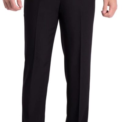 Men's Premium Comfort Dress Pant-Straight Fit Flat Front (Regular and Big & Tall Sizes)