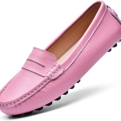 Women's Genuine Leather Penny Loafers Classic Driving casins Casual Slip On Comfort Women Loafer Shoes