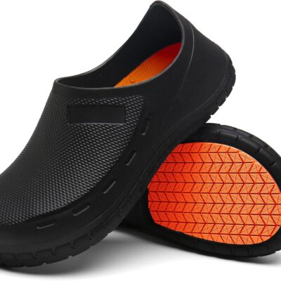 Chef Shoes for Men Nonslip Water Proof Work Shoes Mens Clogs able Nursing Nurse Shoes for Gardener Men Indoor and Outdoor for Kitchen Office Seaside-Zapatos de Cocina para Hombres