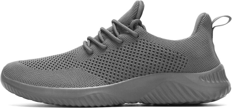 Mens Slip-on Tennis Shoes Walking Running Sneakers Lightweight Breathable Casual Soft Sole Mesh Work Gym Trainers - Image 2