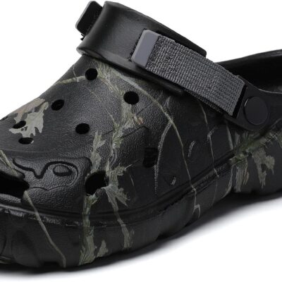 Men's Clogs Outdoor Athletic Sports Sandals Adult Slip On Garden Shoes Summer Water Beach Shoes Casual Slippers Lightweight Breathable Non Slip