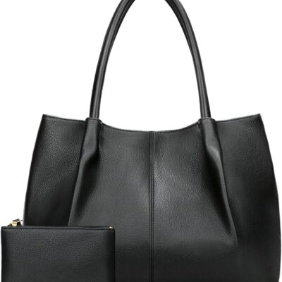 Tote Bag for Women Vegan Leather Shoulder Purse Large Capacity Travel Bag