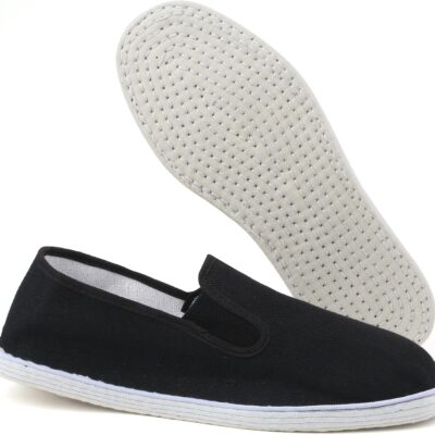 Martial Art Cloth Shoes Kung Fu Tai Chi Cotton Sole Canvas Shoes Black