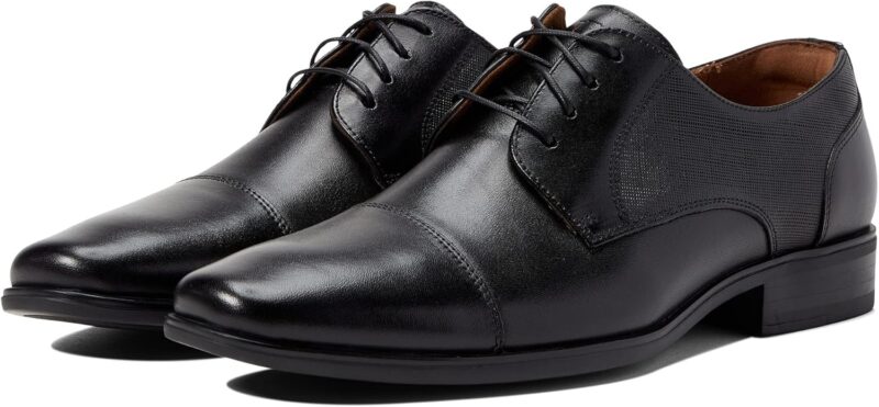 Formal Shoe for Men - Leather Upper with Man-Made Lining, Snipped Toe, and Blind Eyelets - Image 2