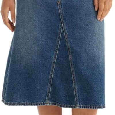 Women Denim Skirt, High Rise A-Line Skirt