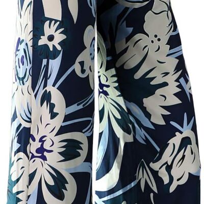 Women Stretchy Wide Leg Palazzo Lounge Pants Casual Comfy High Waist Palazzo Pants