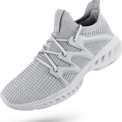 Men's Slip on Walking Shoes Lightweight Breathable Non Slip Running Shoes Athletic Gym Tennis Shoes Sneakers for Men