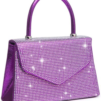 Women's Evening Bag Party Clutches Wedding Purses Cocktail Prom Handbags with Frosted Glittering