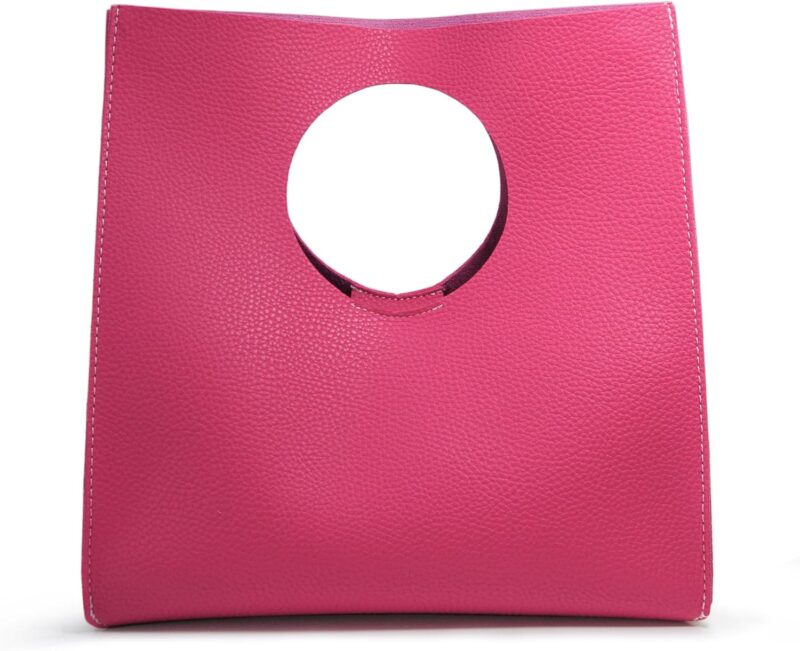 Vintage Minimalist Style Soft Pu Leather Handbag Clutch Small Tote