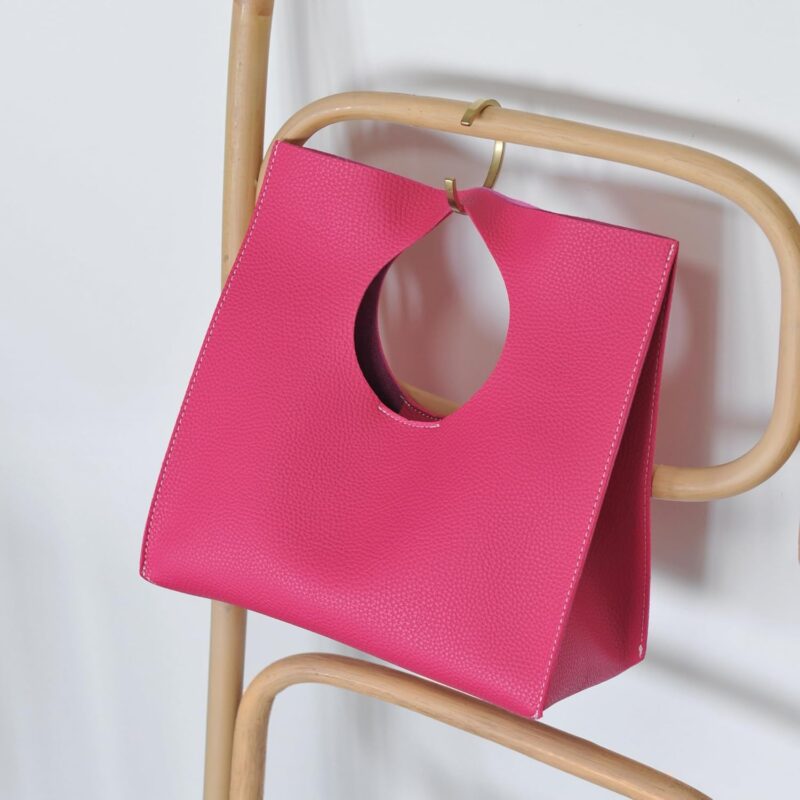 Vintage Minimalist Style Soft Pu Leather Handbag Clutch Small Tote - Image 2