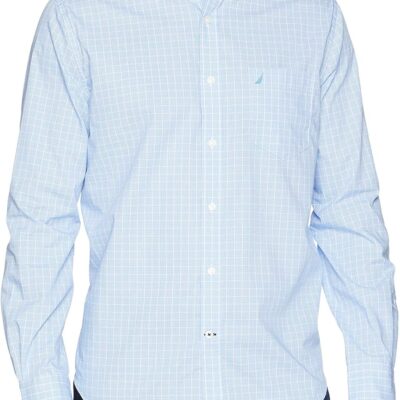 Men's Wrinkle Resistant Long Sleeve Button Front Shirt