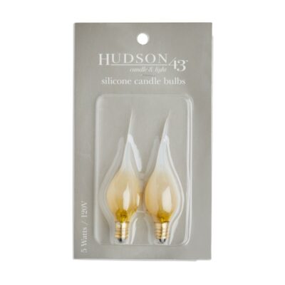 5 Watt Silicone Flamless Candle Replacement Bulbs 2pk by Hudson 43