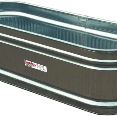 169-Gallon Galvanized Round-End Tank