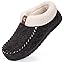 VeraCosy Women's Moccasin Slippers Warm Comfy Wool-felt Memory Foam Indoor