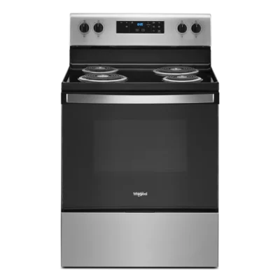 Whirlpool 30 in 4.8 Cu. ft Freestanding Coil Electric Ranger in Stainless Steel